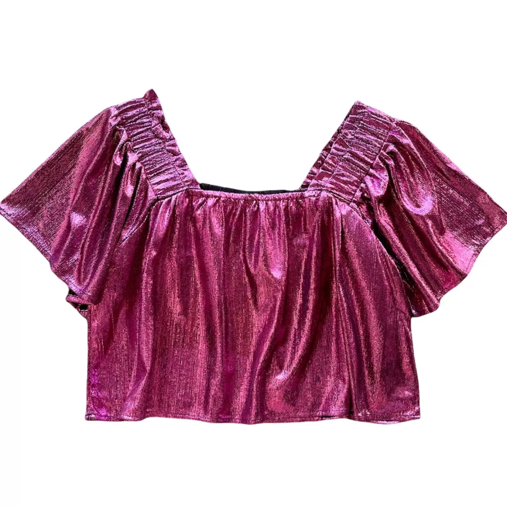 Shop Queen of Sparkles Flutter Top Barbie Pink