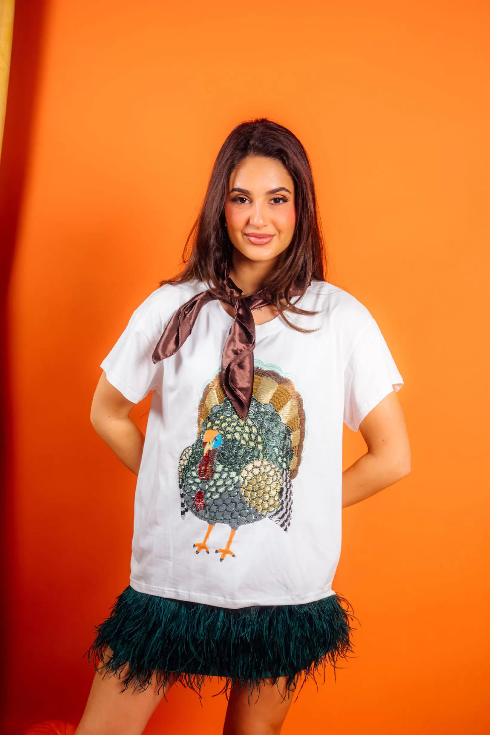 New Queen of Sparkles Big Turkey Tee White